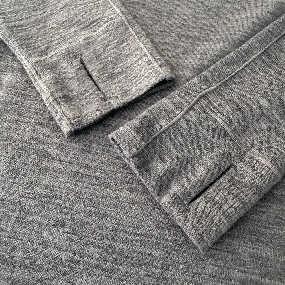 Kuhl 1/4 Zip Pullover Men XL Heather Gray Colorblock Mock Neck Outdoor Sweater - Picture 11 of 13